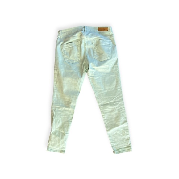 ZARA trafaluc Core denim collection jeans slim Size 4 small Light Green - Picture 4 of 9